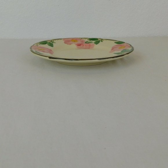 Set of 2 Franciscan Desert Rose Salad Plates 1970s Made in USA 8" dia Pink Green - Picture 10 of 10